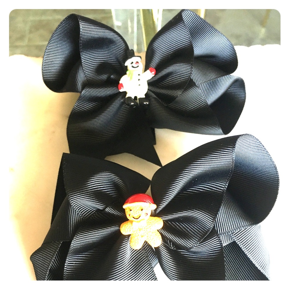 Hair bows Christmas